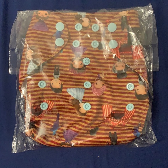 BRAND NEW One Size Cloth Pocket Diaper w/ AWJ! The Greatest Showman Baby Diaper - Picture 6 of 6